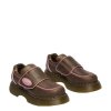 Półbuty Dr. Martens BUZZ STRAP VELCRO Dark Brown Wyoming 42845200